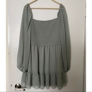 Aritzia Wilfred tempest dress in dusky green